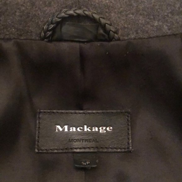 MACKAGE charcoal grey jacket - Picture 8 of 16